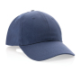 Impact 6 panel 190gr Recycled cotton cap with AWARE™ tracer, navy