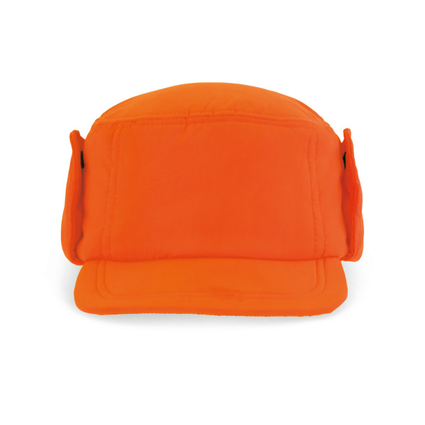 Kappe mit Ohrenschutz Fluorescent Orange S/M