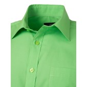 Men's Shirt Shortsleeve Poplin - lime-green - 4XL