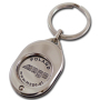 Oval Shaped Coin Holder in Nickel Shine Finishing
