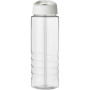 H2O Active® Treble 750 ml sportfles met tuitdeksel - Transparant/Wit