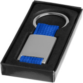 Alvaro webbing keychain - Royal blue/Silver