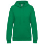 Eco damessweater met capuchon Kelly Green XS