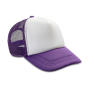 Detroit ½ Mesh Truckers Cap - Purple/White - One Size