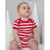 Baby Striped Short Sleeve Bodysuit Baby Striped Short Sleeve Bodysuit