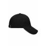 MB6526 5 Panel Sandwich Cap - black/light-grey - one size