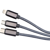 4 in 1 extra langen kabelset USB,Micro USB, C-Type, en Lightning IOS