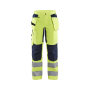 Dames High Vis Werkbroek met stretch en gereedschapzakken