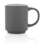 Ceramic stackable mug, grey