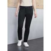 HF 9 Ladies' 5-Pocket Trousers Classic-Stretch, from Sustainable Material , Organic Cotton - black - 52/l