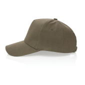 Impact AWARE™ 5 panel 280gr recycled katoenen cap, groen