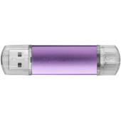 Aluminium On-the-Go (OTG) USB-stick - Magenta - 32GB
