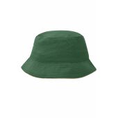 MB012 Fisherman Piping Hat - dark-green/beige - S/M