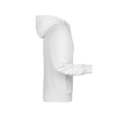 Men's Zip Hoody - white - L