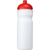 Baseline® Plus 650 ml sportflaska med kupollock - Vit/Röd
