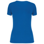 Dames sport-t-shirt V-hals Sporty Royal Blue XL