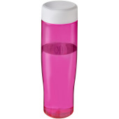 H2O Active® Tempo 700 ml drikkeflaske med skruelåg - Lyserød/Hvid