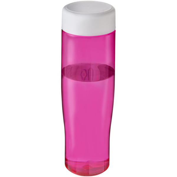 H2O Active® Tempo 700 ml screw cap water bottle - Pink/White