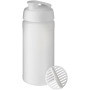 Baseline® Plus 500 ml sportfles met shaker bal - Wit/Frosted transparant
