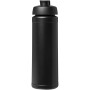 Baseline® Plus 750 ml flip lid sport bottle - Solid black