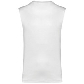 Duurzaam mouwloos heren-T-shirt White S