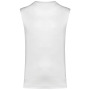Duurzaam mouwloos heren-T-shirt White S