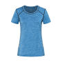 Recycled Sports-T Reflect Women - Blue Heather - S