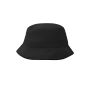 MB012 Fisherman Piping Hat - black/black - S/M
