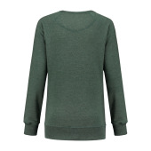 L&S Heavy Sweater Raglan Crewneck for her forest green heather L