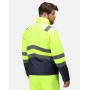 Pro Hi Vis Insulated Parka - Orange/Navy - S