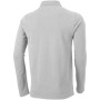 Oakville long sleeve men's polo - Grey melange - 2XL