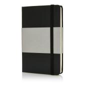 Deluxe hardcover A6 notitieboek, zwart Deluxe hardcover A6 notitieboek, zwart