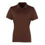 Ladies Coolchecker® Piqué Polo Shirt, Brown, S, Premier