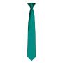 'Colours' Satin Clip Tie, Bottle Green, ONE, Premier