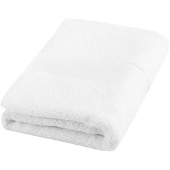 Charlotte 450 g/m² håndklæde i bomuld 50x100 cm - Hvid