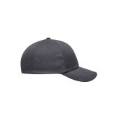 MB6223 6 Panel Heavy Brushed Cap - carbon - one size
