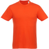 Heros heren t-shirt met korte mouwen - Oranje - L