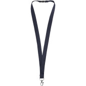 Dylan katoenen lanyard met veiligheidssluiting - Navy