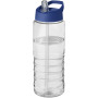 H2O Active® Treble 750 ml sportfles met tuitdeksel - Transparant/Blauw