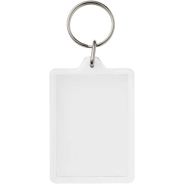 Vito C1 rectangular keychain - Transparent clear