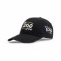 Brushed twill cap - Zwart