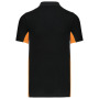 Flag - Tweekleurige Polo Black / Orange 3XL
