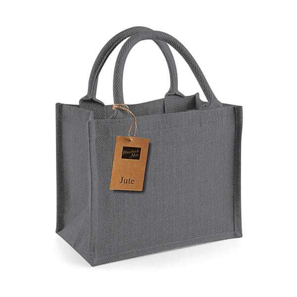 Jute Mini Gift Bag - Graphite Grey/Graphite Grey