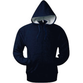 Hooded sweater met rits Navy 4XL