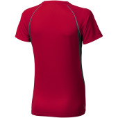 Quebec cool fit dames t-shirt met korte mouwen - Rood/Antraciet - XS