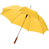 Lisa 23'' automatische paraplu met houten handvat - Geel