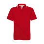 Safran Sport Tipped Polo - Red/White
