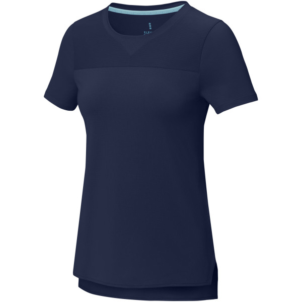 Borax Dames T-shirt met korte mouwen, cool fit, GRS gerecycled - Navy - S