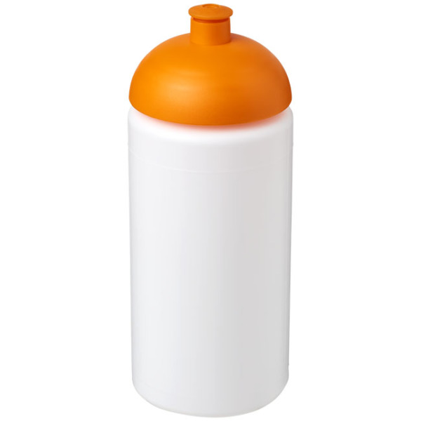 Baseline® Plus grip 500 ml bidon met koepeldeksel - Wit/Oranje