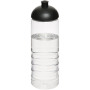 H2O Active® Treble 750 ml sportfles met koepeldeksel - Transparant/Zwart